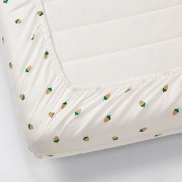 Простыня на резинке IKEA BRUMMIG (БРУММИГ), Детская, Белый с рисунком, 90х200
