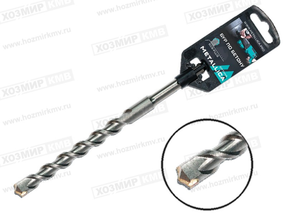 904503 (METALLICA Optima) бур по бетону 14*260/200мм SDS PLUS