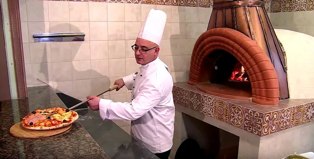 Печь для пиццы на дровах ALFA PIZZA SPECIAL PIZZERIA CORNICE 120 (ГАЗ)