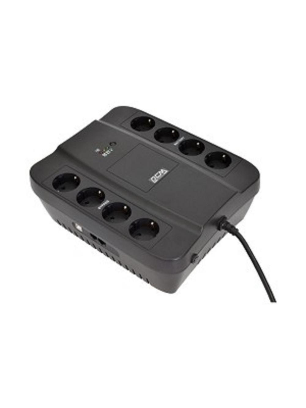 PowerCom SPD-1000U ИБП {Line-Interactive, 1000VA / 550W, Tower, Schuko, USB} (688277)