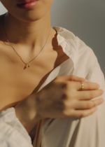 Колье-чокер Лав ин, позолота / Love in gold