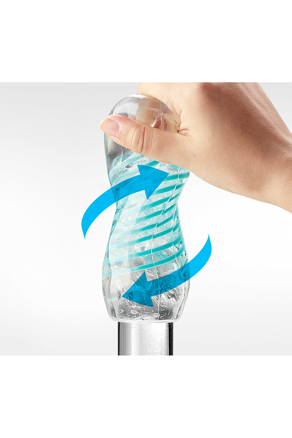 Мастурбатор Tenga Spinner Tetra голубой