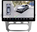 Магнитола для Ford Mondeo 4 2007-2010 (рамка серебро) - Teyes CC3-2K-360 монитор 13" 2K QLED на Android 10, Быстрая, CarPlay, 4G SIM-слот, 4 камеры в комплекте
