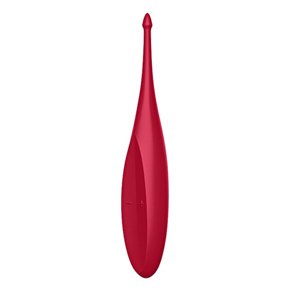 Красный вибромассажёр для точечной стимуляции Satisfyer Twirling Fun