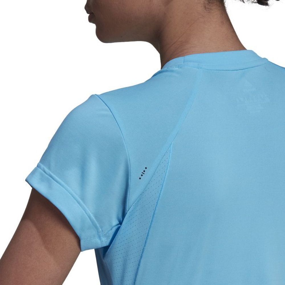 Женская теннисная футболка Adidas Tennis Freelift Tee - Бирюзовый