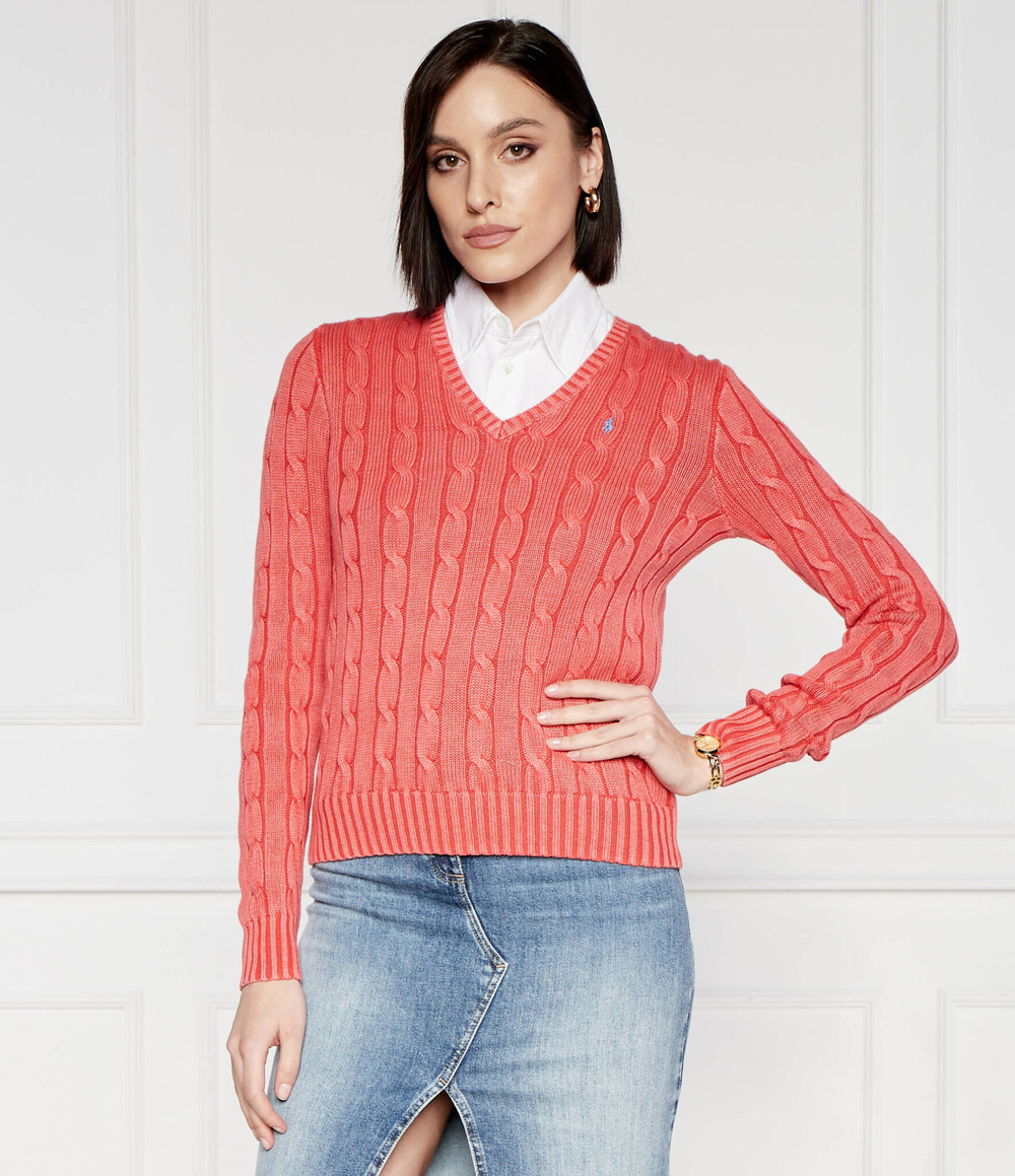 Свитер KIMBERLY POLO RALPH LAUREN - коралловый(211935305)