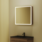 Зеркальный шкаф Sancos Mirror 790x150х740 мм, с LED подсветкой, арт. MI80ECH