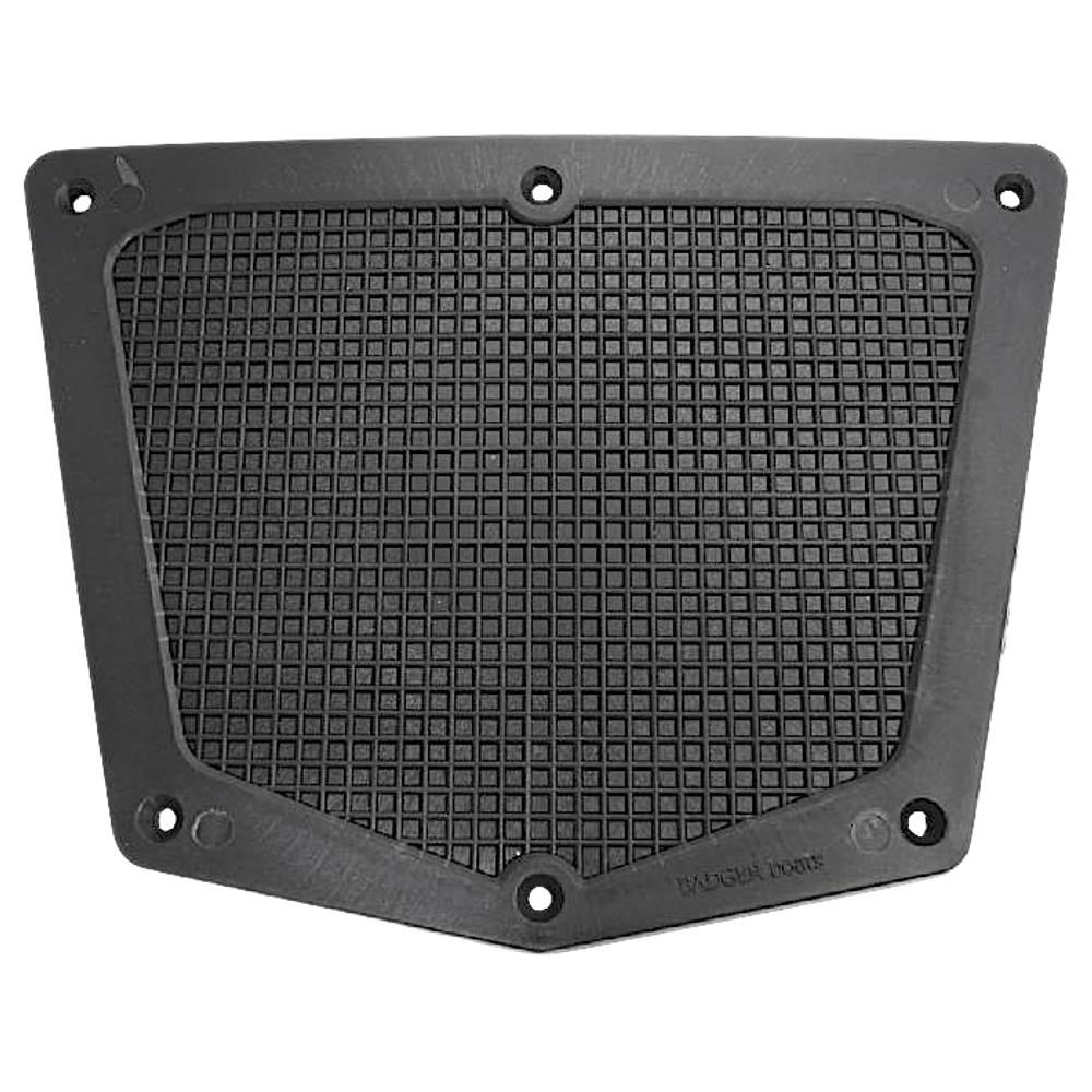 Накладка на транец Badger (пластиковая) DJ1301New с проточкой Чёрная Задняя