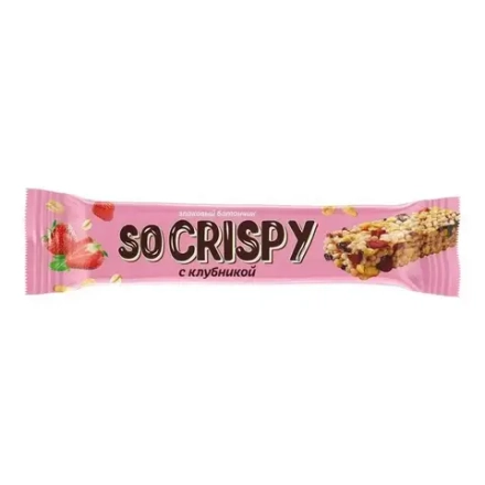 Батончик So Crispy Клубника 40г