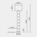 Напольный светильник MODELUX ML.700.01FL BK