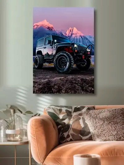 Интерьерная картина "Jeep Wrangler", 50х70см 1шт.