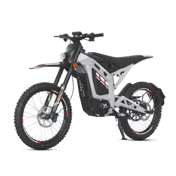 Электропитбайк IKINGI AURUS S8 (72V/40Ah) 8000w - Белый фото №1