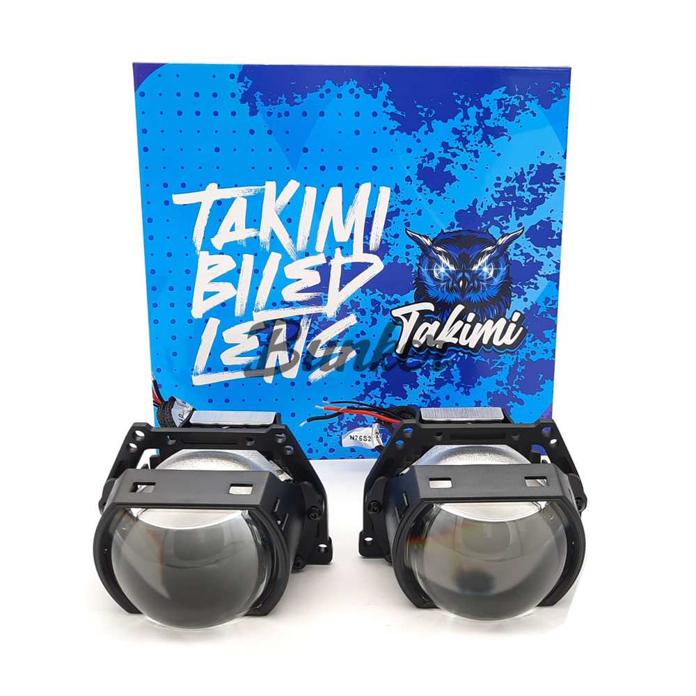 Светодиодные линзы Bi-Led модули TaKiMi Integra Square 3.0" 5500K 12V