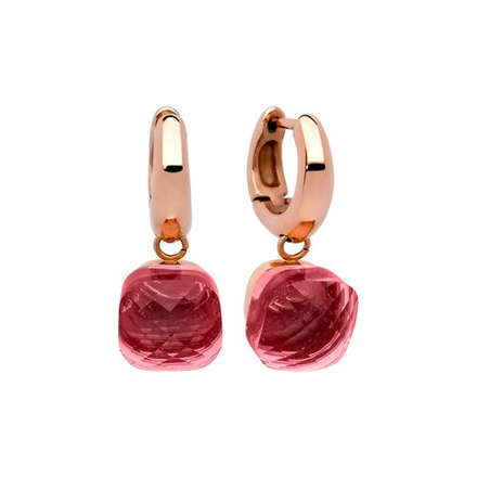 Серьги Qudo Firenze padparadscha 300098 R/RG