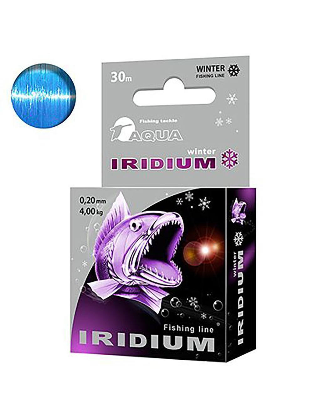 Леска IRIDIUM,TITANIUM,VANADIUM 30m 0,12 мм 3 шт