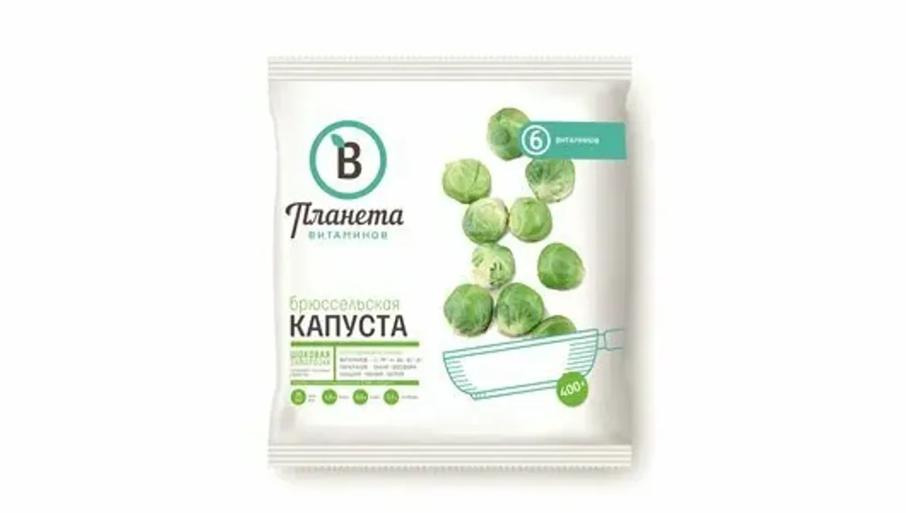 Брюссельская капуста Планета витаминов 400г, шт
