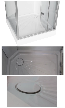 Душевая кабина Ceruttispa (ЧеруттиСпа) BELLA90T, с низким поддоном, 90x90x225