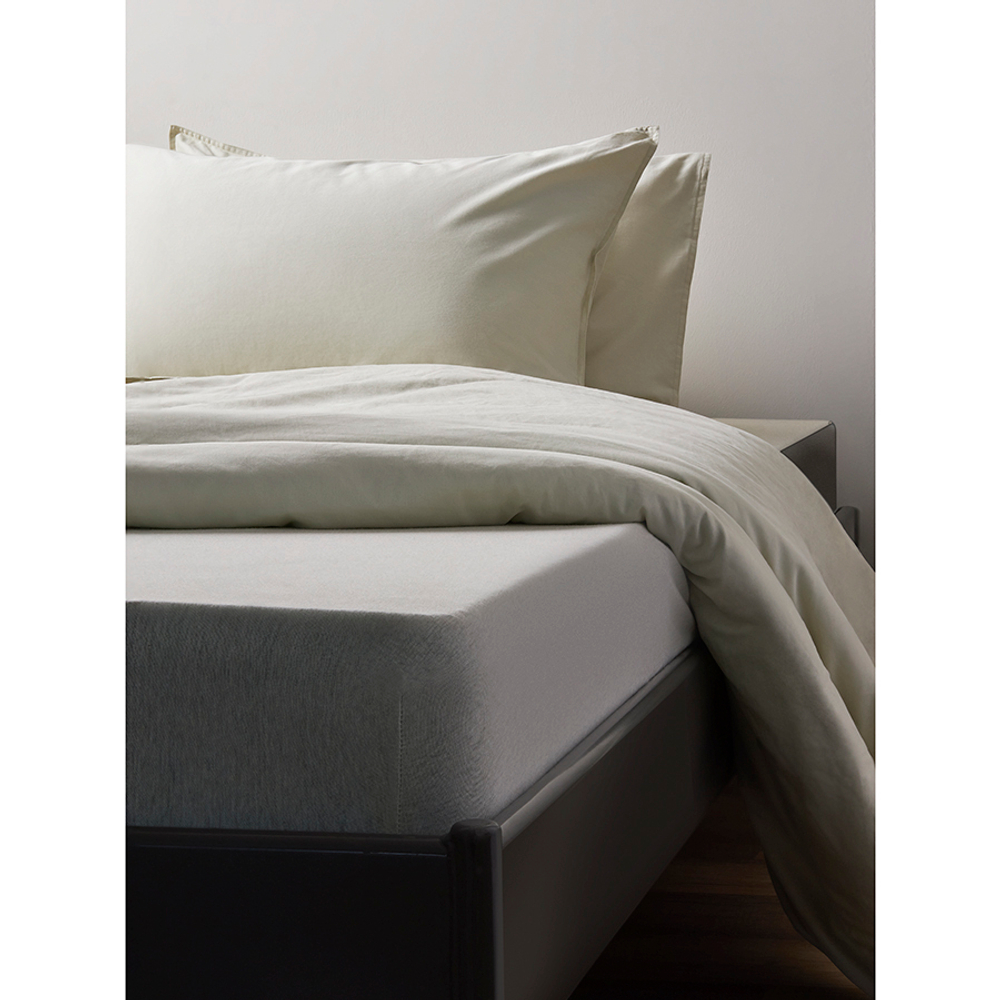 Простыня на резинке 180x200x30см Tkano Essential серо-бежевая tk23-fs0010
