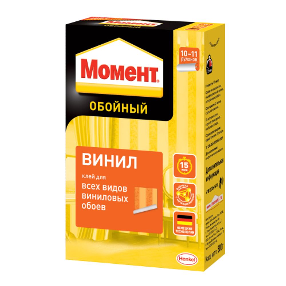 Клей для обоев Момент 756740 Винил 500 гр. | Момент
