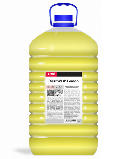 450-5П Profit DishWash Lemon (Профит ДишУош Лимон) 5л PET (4шт) Моющее средство с цитрусовым ароматом для посуды