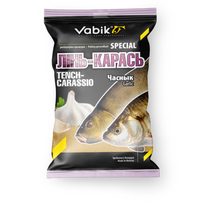 Прикормка Vabik Special Tench-Carassio Garlic "Линь-Карась Чеснок" (светло-коричневая), 1кг