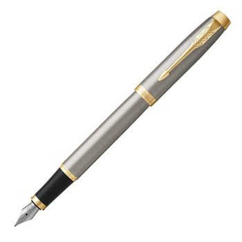 Перьевая ручка Parker IM Core F321 Brushed Metal GT перо F (1931649)