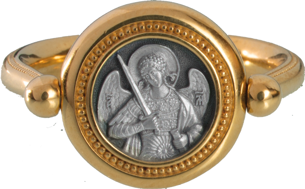 Перстень с иконой «АРХАНГЕЛ МИХАИЛ» ПС075