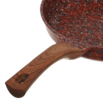 Сковорода алюминий, 28 см, антиприг, Гурман, Granit Red, красн, ГМ2801 ГР, с дерев ручк