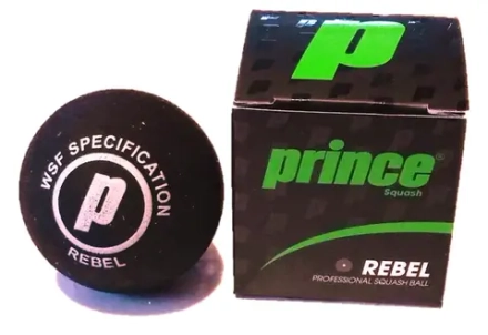 Мячи для сквоша Prince Rebel Yellow Dot - 1B