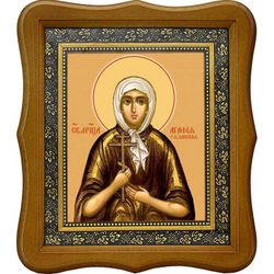 Агафия Агломазовская (Рязанская) мученица. Икона на холсте.