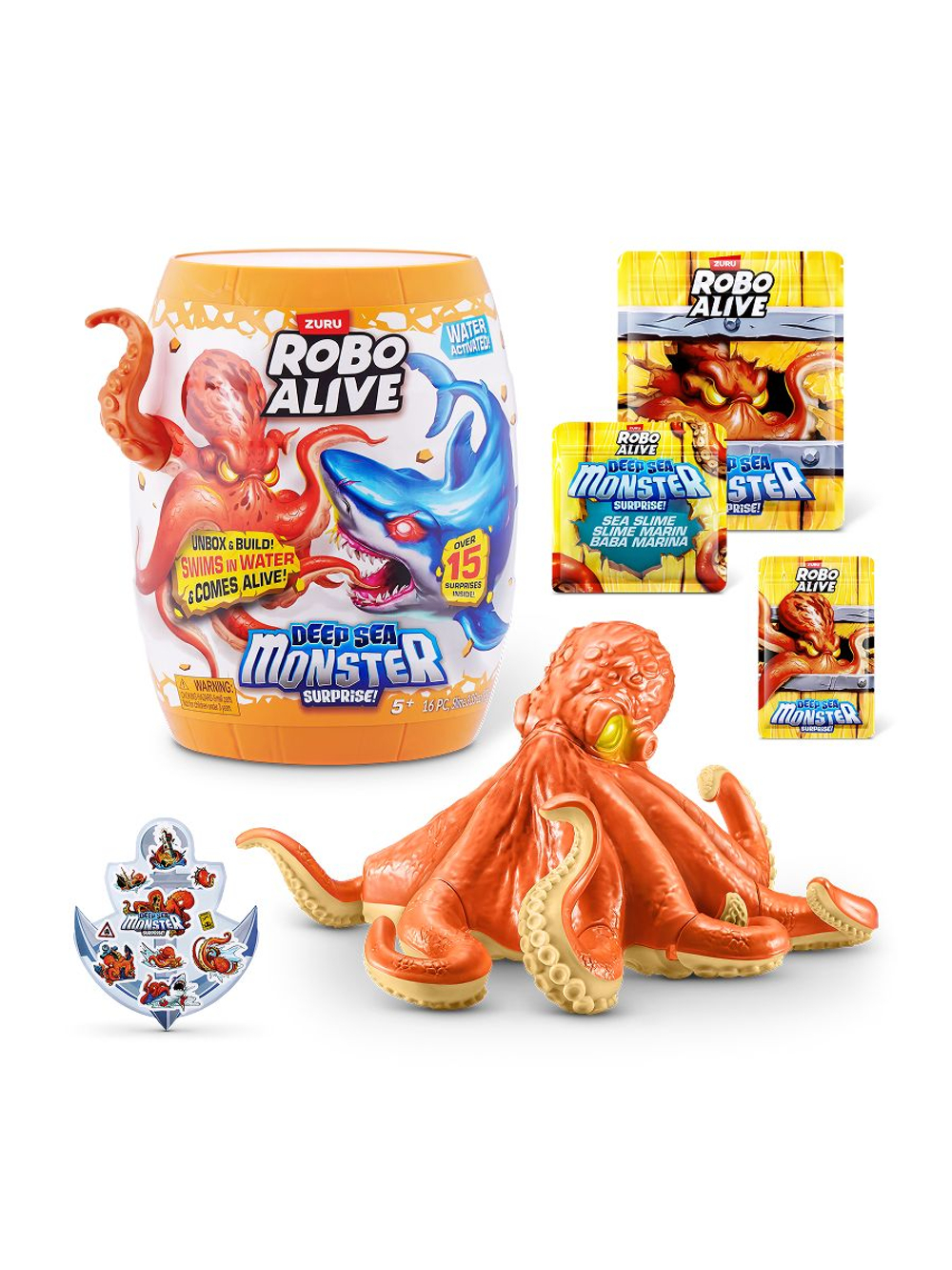 Интерактивная игрушка Robo Alive water Осьминог