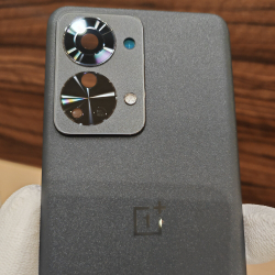 Крышка для OnePlus Nord 2T оригинальная (заднее стекло) цвет: Чёрный