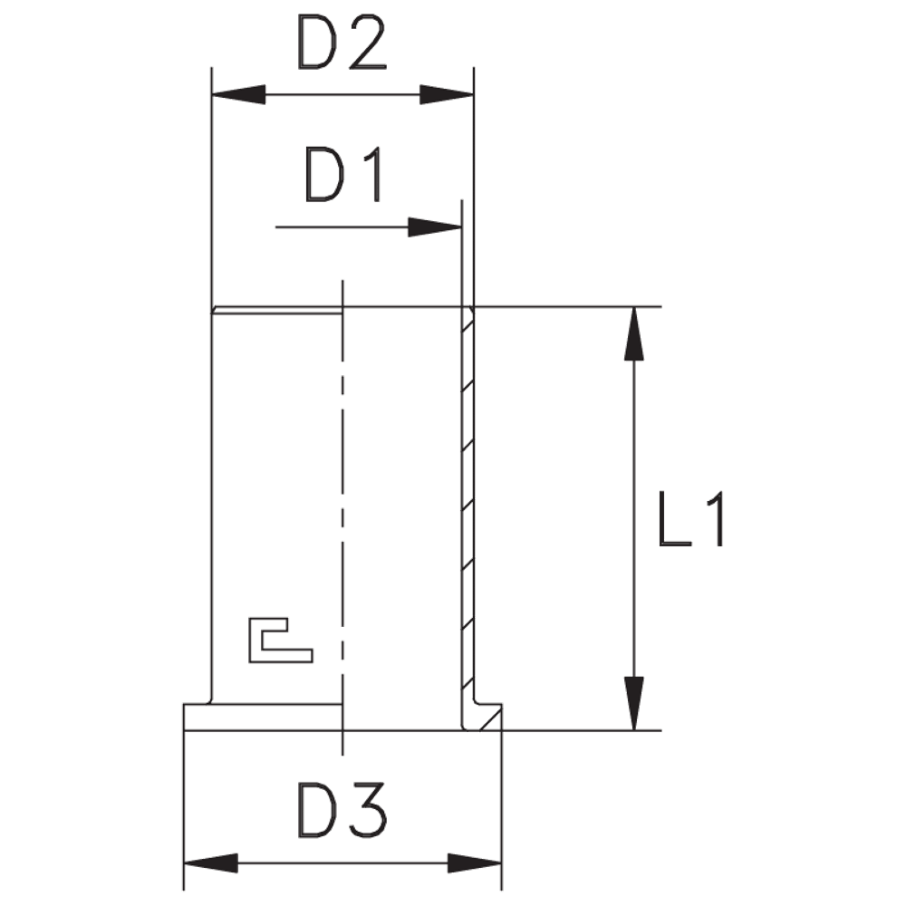 Втулка усиливающая DN 10 (без резьбы)