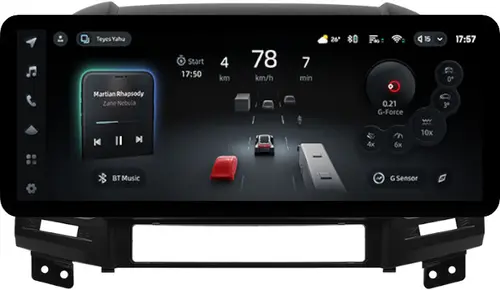 Магнитола для Hyundai Santa Fe 2 CM 2006-2012 (рамка черная) - Teyes CC4PRO монитор 12.3" 2K QLED + рамка 9, Android 13, Быстрейшая, Snapdragon 778G, ИИ, CarPlay, DSP, 4G SIM-слот