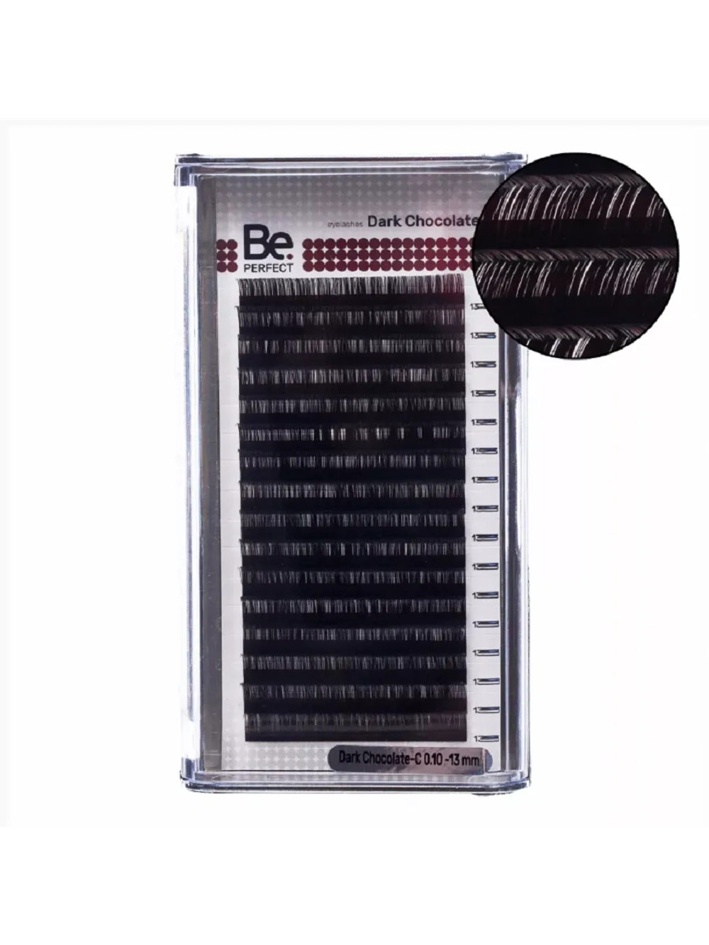 Ресницы для наращивания Be perfect коричневые C+ 0.10 6-13мм