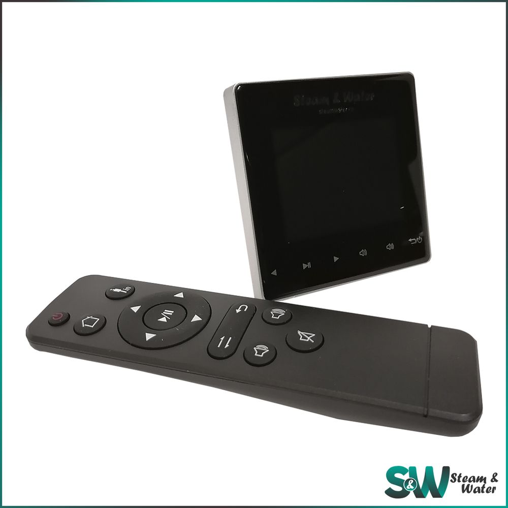 Комплект влагостойкой акустики для бани и сауны - SW 1 Black SAUNA (квадратная решетка)