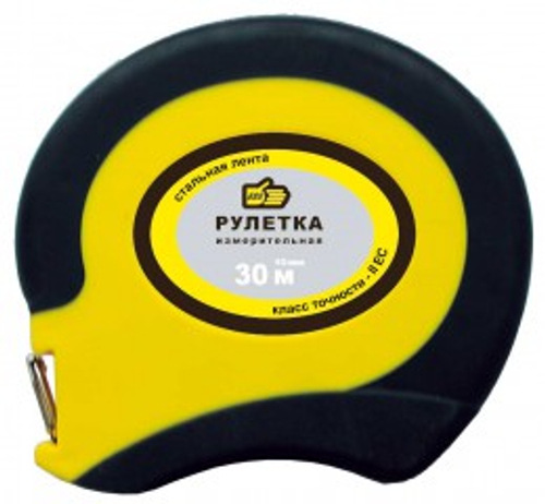 Рулетка Ускорен.сматывание 20м*10мм Рез-пласт.корпус,сталь.лента лак.покр.(888) 3017025