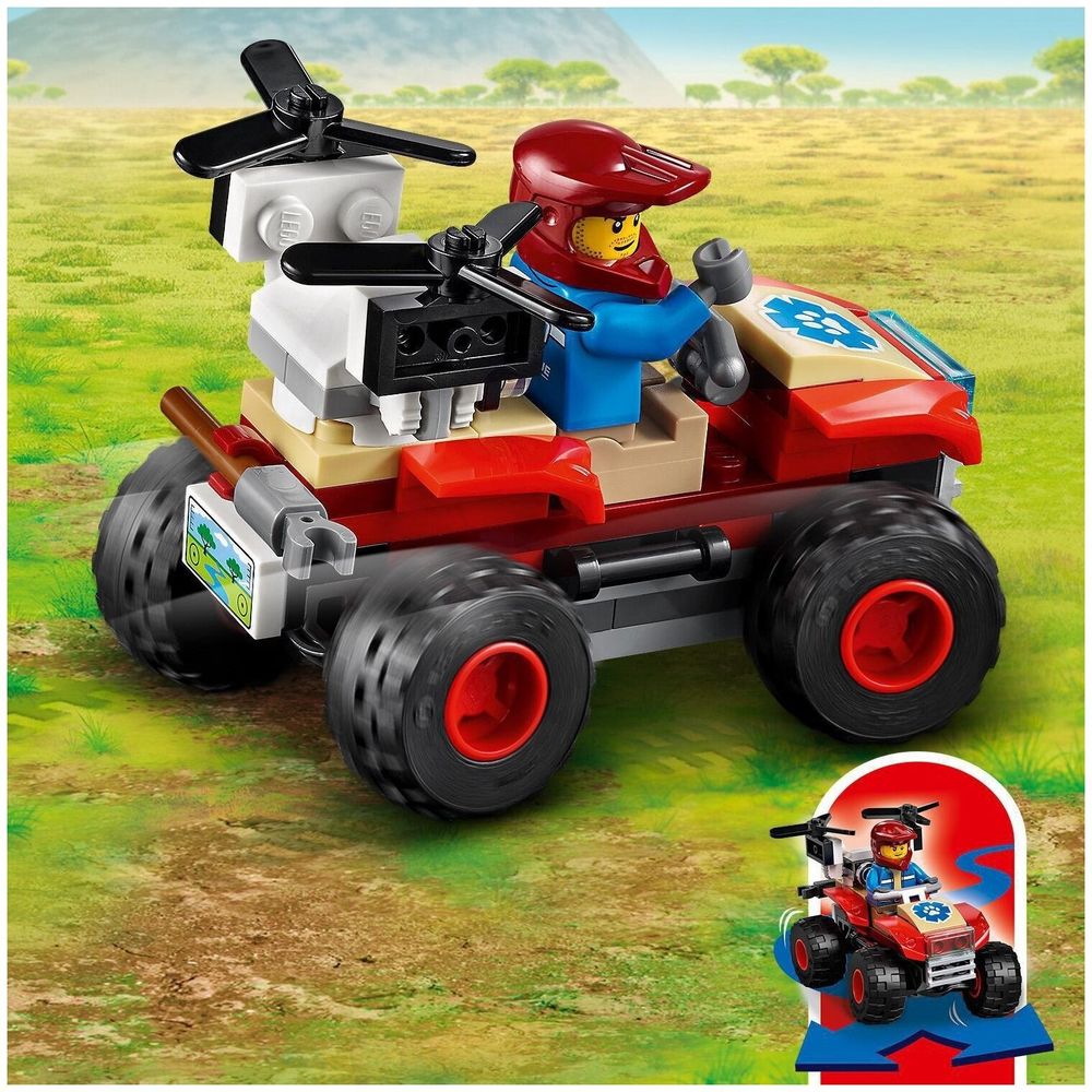 Конструктор LEGO City Stuntz 60300 Спасательный вездеход для зверей