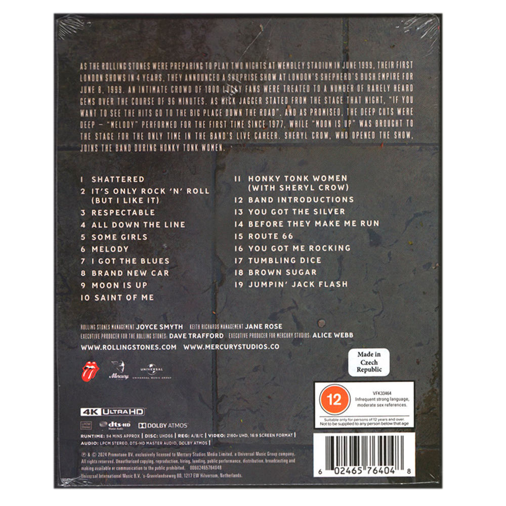 The Rolling Stones / Welcome To Shepherd's Bush (Blu-ray 4K UHD)
