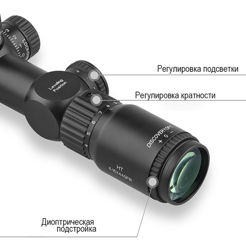 Оптический прицел DISCOVERY HT GEN2 4-16X44SFIR FFP D-30mm