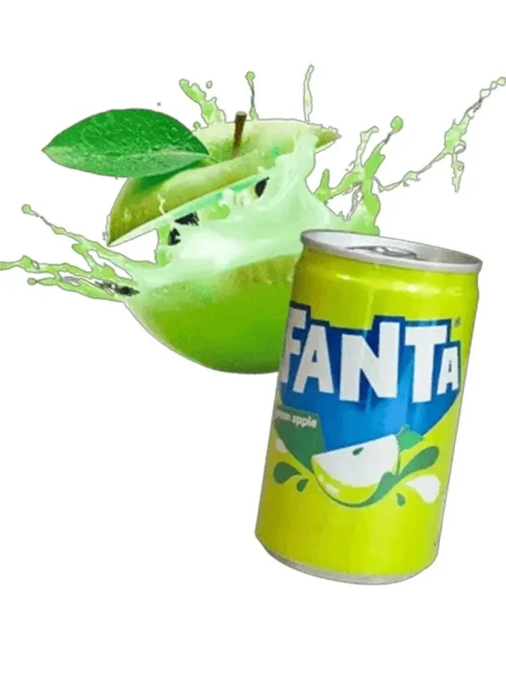 Напиток Fanta Green Apple, б/а с/г, 150 мл, ж/б 30шт  ИРАК