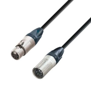 Adam Hall K5 DGH 1000 - кабель DMX, Neutrik 5-pin XLR (M) - 5-pin XLR (F), 0.22 мм2, 10 м