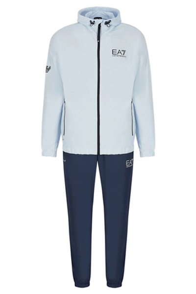 Для мужчин Костюм теннисный EA7 Man Woven Tracksuit - blue/l. blue
