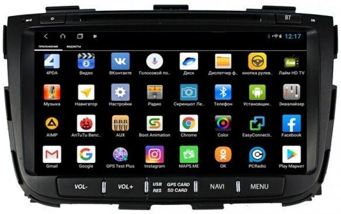Магнитола для KIA Sorento 2 XM 2012-2020 c экраном климата снизу - Parafar PF224XHDDVD на Android 11, 4G SIM-слот
