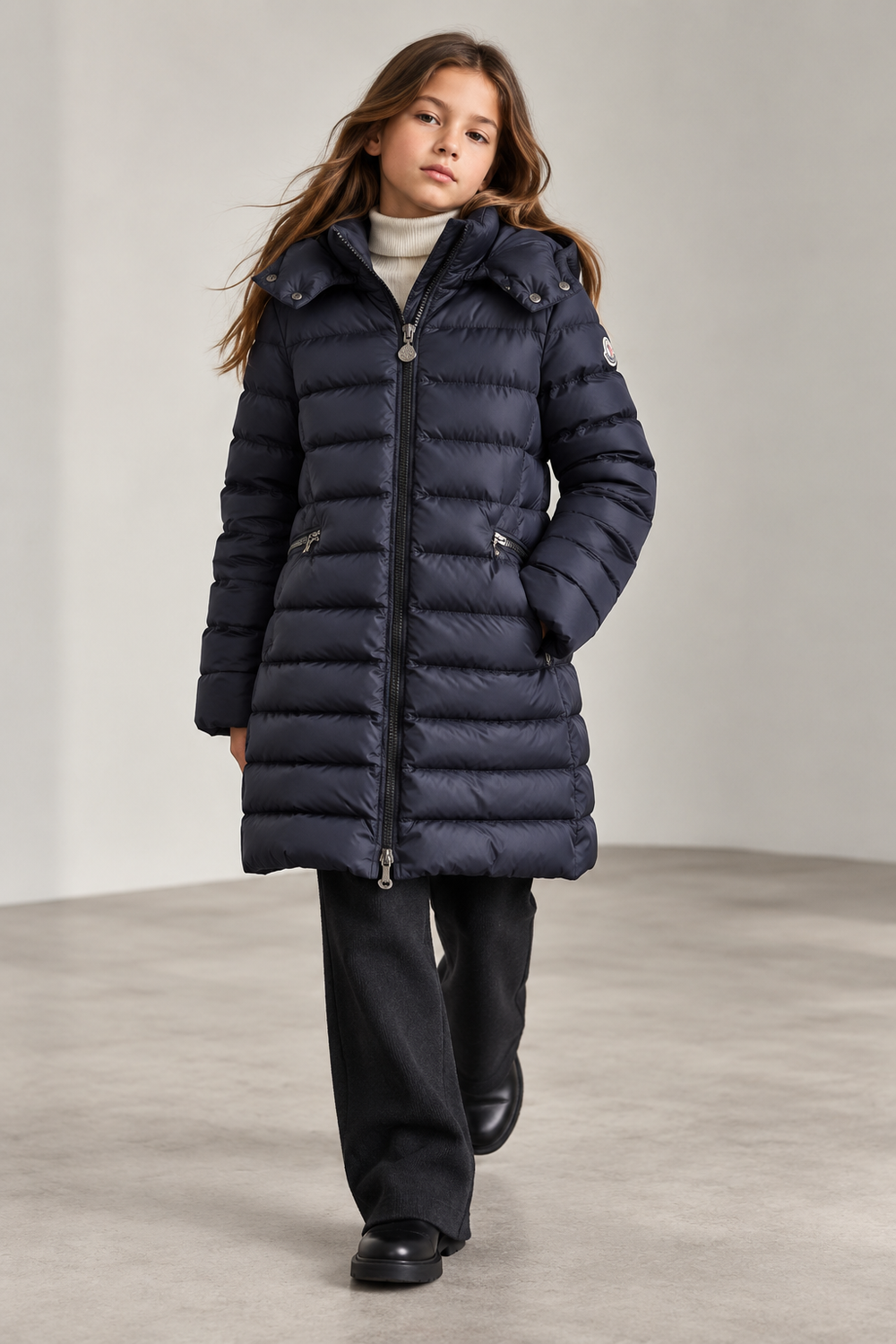 Пуховое пальто Moncler, 140-152