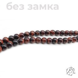 Нить бусин бычий глаз 8 мм
