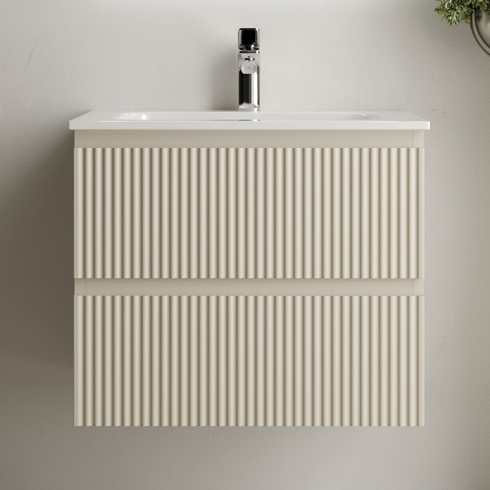 Тумба подвесная под раковину Sancos Snob R, Beige Soft 590х445х500, арт. SNR60CE
