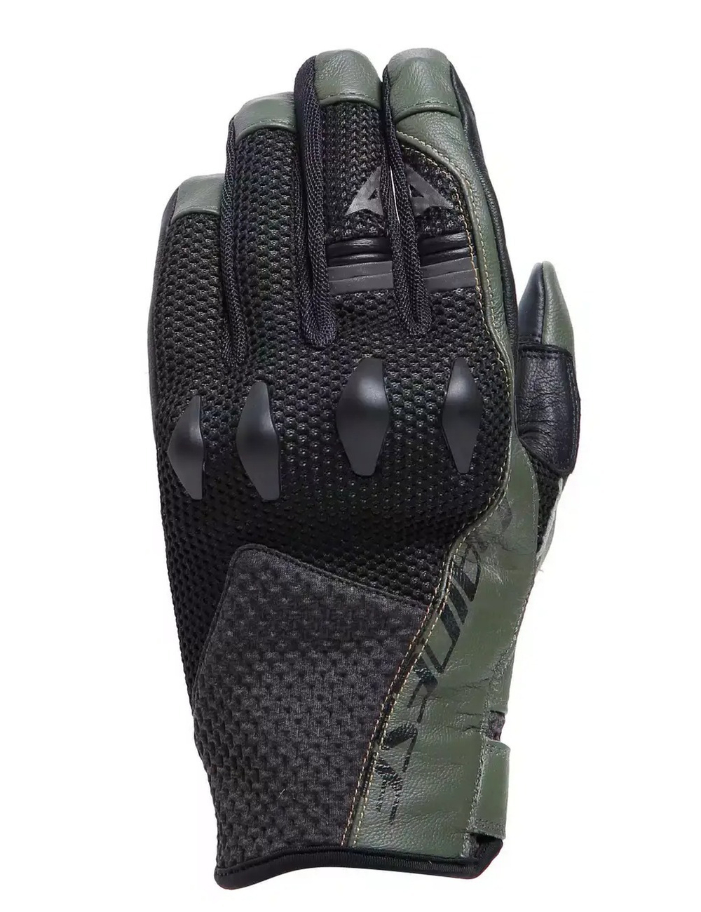 Мотоперчатки комбинированные Dainese KARAKUM ERGO-TEK Black/Army-Green