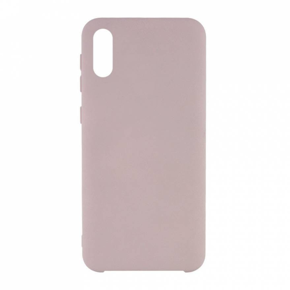 Накладка для Samsung Galaxy A02 Silicone cover пудро