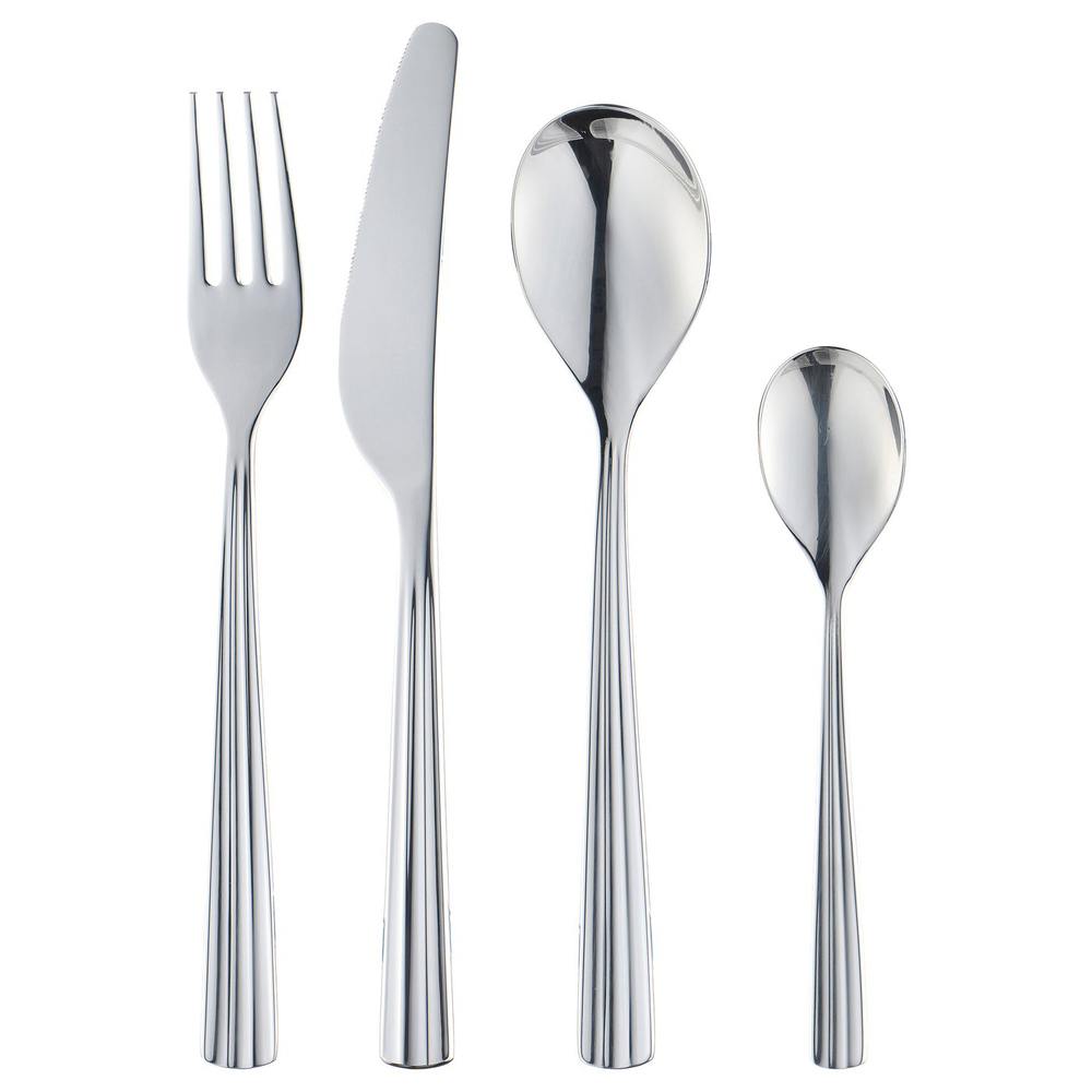 IKEA SJUGÄLSHAJ  (ИКЕА ШУГЭЛСХАЙ)  -  Набор столовых приборов, 24 шт. - нержавеющая сталь